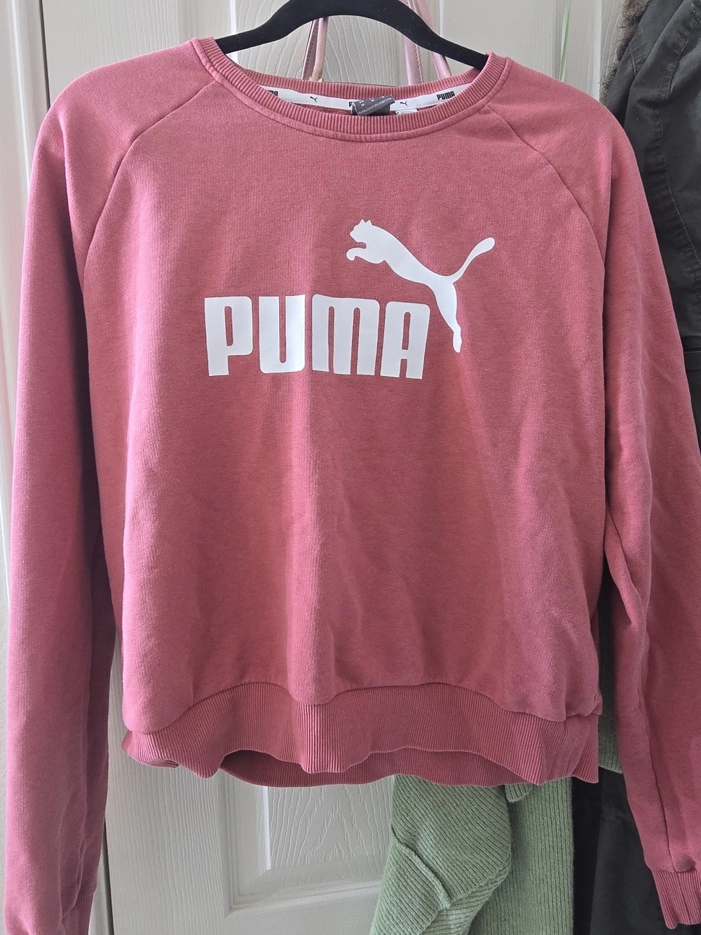 Puma Dusty Rose Logo Crewneck Sweatshirt
